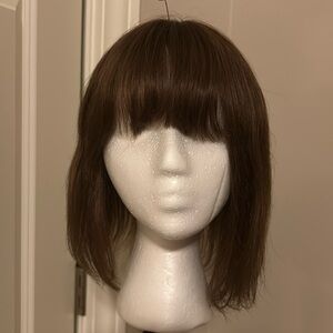 Brown Lace Top 100% Human Hair Topper